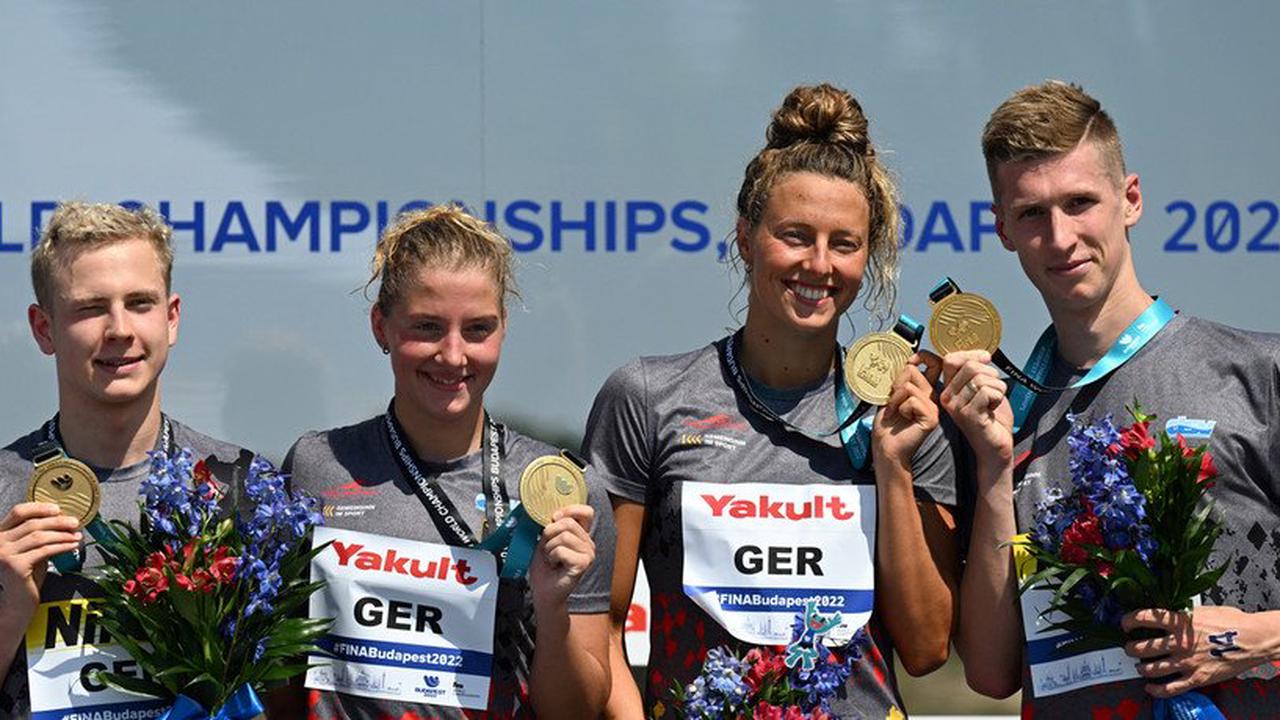 Schwimm-WM in Budapest Deutsche Freiwasser-Staffel holt Gold