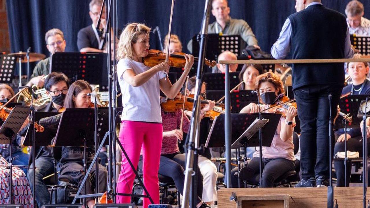 Anne-Sophie Mutter mit US-Orchester auf Usedom