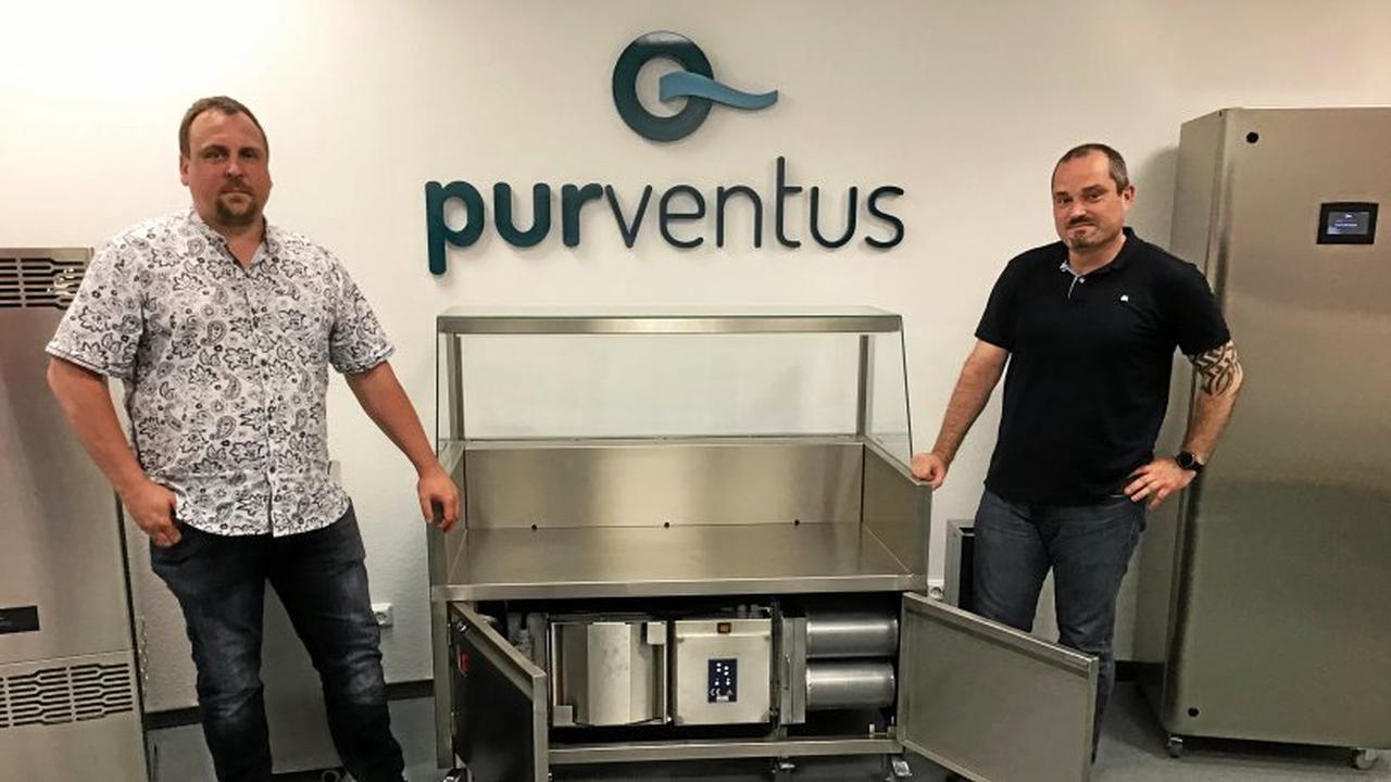 Erfurter Firma Purventus bringt saubere Luft in Küchen und Schulen