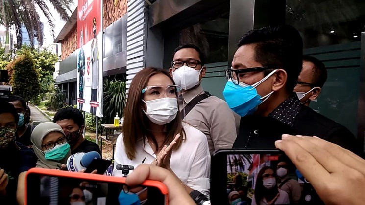 Gisella Anastasia kembali dimintai keterangannya oleh polisi. (Supriyanto/tabloidbintang.com)