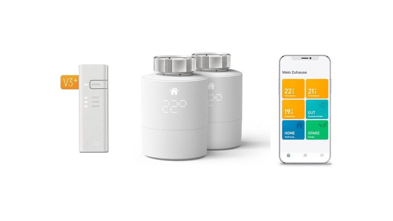 Smartes Heizkörper-Thermostat von tado: Starter-Set bei tink mit hohem Preisnachlass
