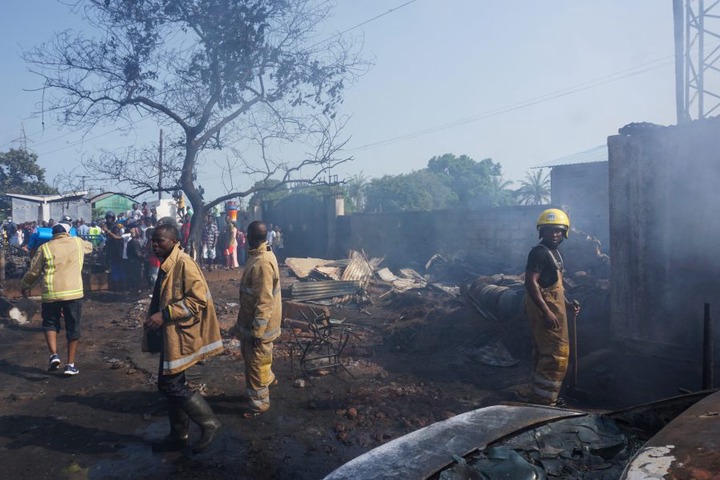 99 killed in fuel tanker explosion in Sierra Leone  (photos)