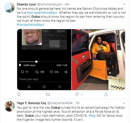 Nigerians praise Dubai police following the release of the video of Hushpuppi?s arrest alongside others 