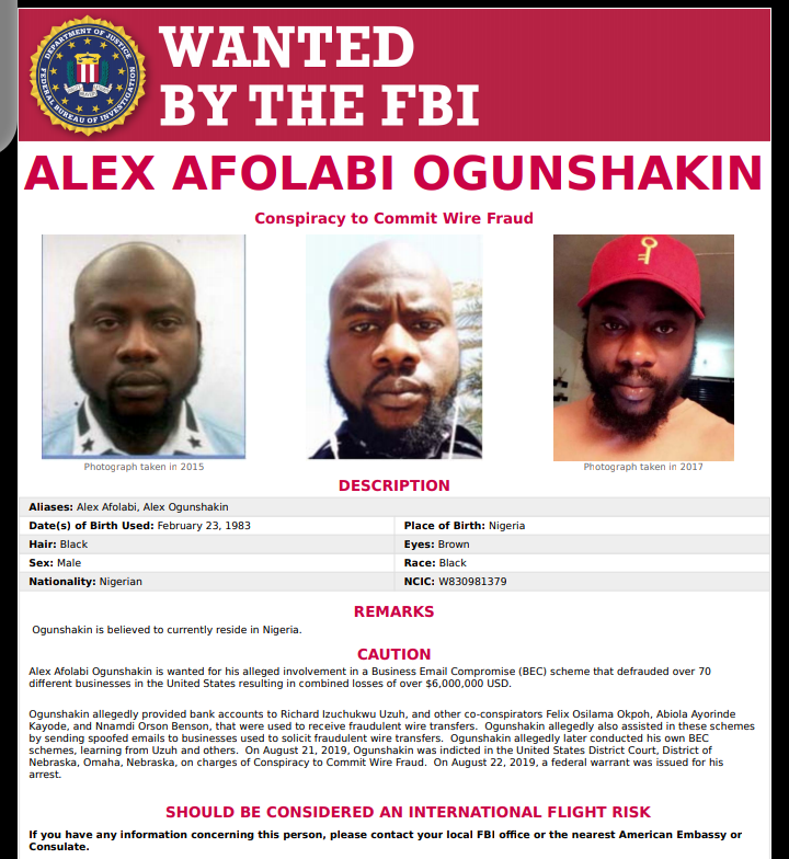 See 3 Igbos and 3 Yorubas Just Declared World's Most Wanted by FBI ...