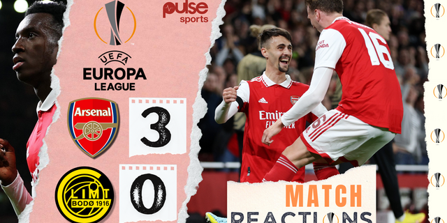 UEL: Arsenal defeat Bodø/Glimt 3-0 (Full time reactions) | Pulse Nigeria