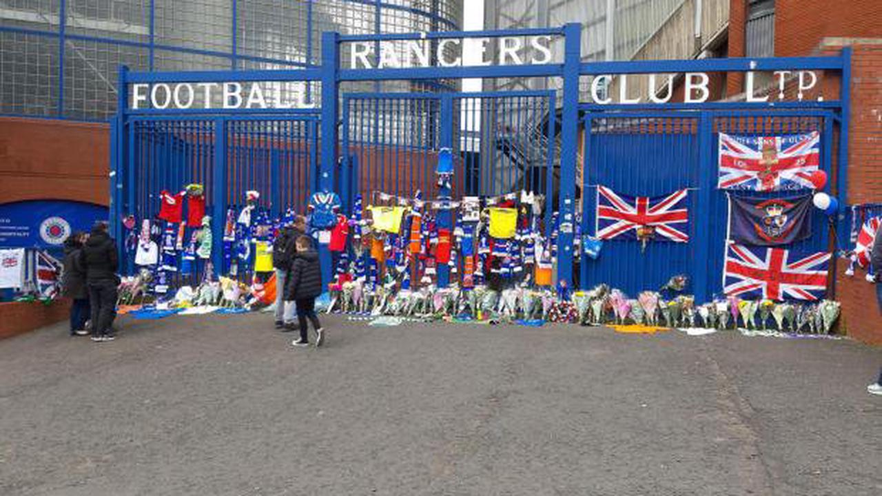 Rangers and Celtic tributes for Andy Goram at Ibrox Stadium in Glasgow
