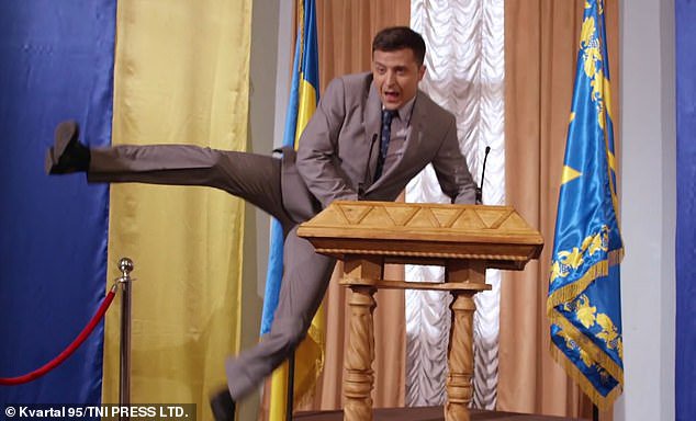 How remarkable that Kyiv's heroic president was once their Mr Bean As