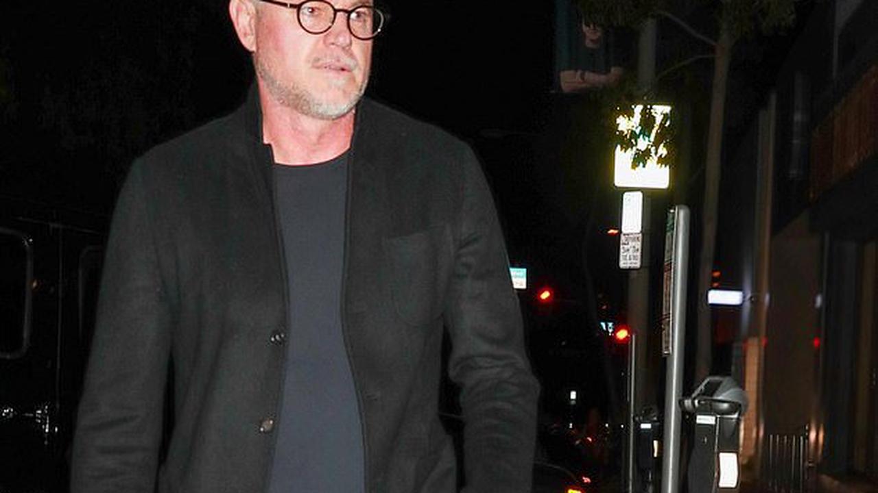 Euphoria's Eric Dane looks hunky in all black as he dines at Craig's... after saying he knows what it's like to live a 'double life' while discussing his closeted character