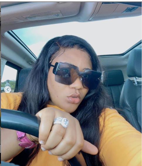 Actress Nkechi Blessing shows off her new whip (Photos)