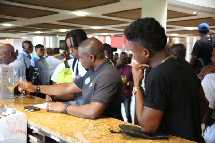 Rangers attacking midfielder Joe Aribo and six other players hit Super Eagles camp in Uyo ahead of the 2021 Africa Cup of Nations qualifiers double-header against Benin Republic and Lesotho. 7