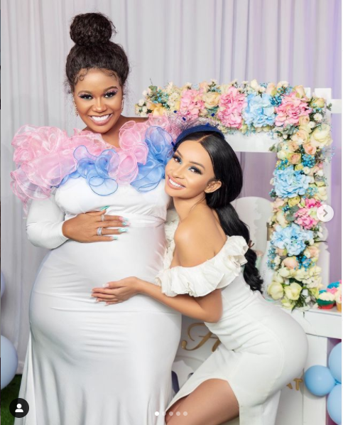 Pregnant Vera Sidika shares photos from her all-white gender reveal party.