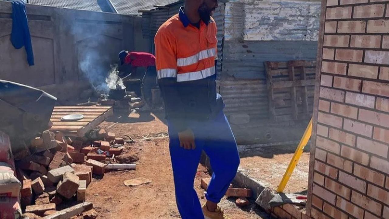 Image: Recently released Chiefs star spotted building a house in his home village