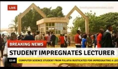 Nigerian Student Impregnates his lecturer