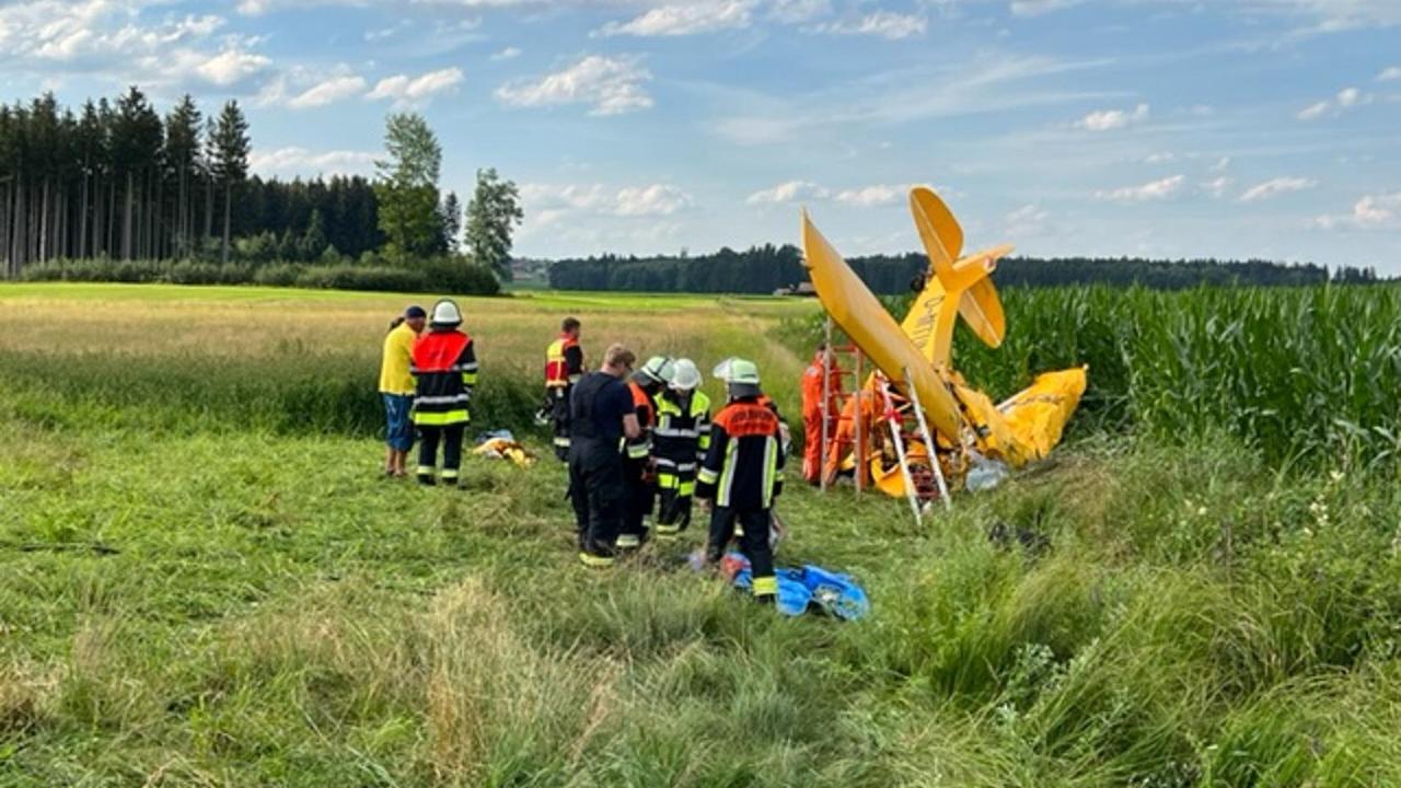 Weitere Bilder des Flugzeugabsturzes bei Tuntenhausen