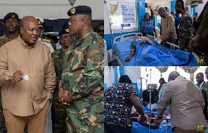 John Dramani Mahama during the visit on Wednesday November 12, 2025