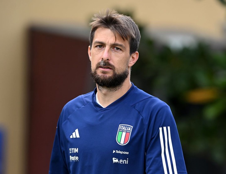 Acerbi, pictured here in October, 2023, has played 34 times for Italy.