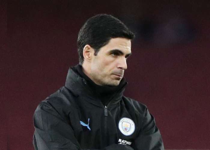 Soccer Football – Premier League – Arsenal v Manchester City – Emirates Stadium, London, Britain – December 15, 2019 Manchester City assistant coach Mikel Arteta. REUTERS-Hannah McKay