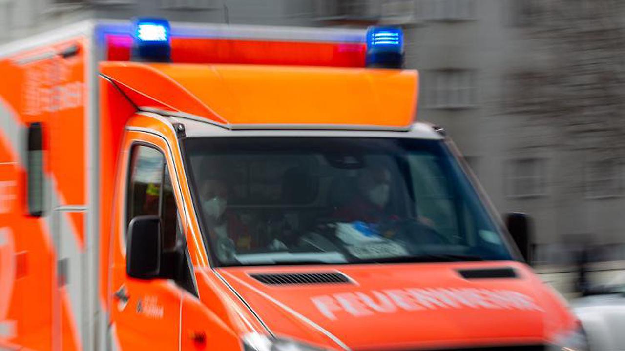 Rettungswagen prallt gegen Baum: Zwei Schwerverletzte