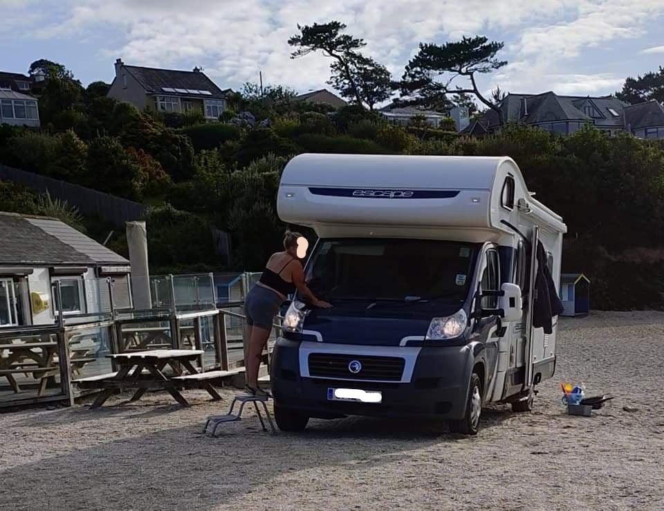 Swanpool Cafe Falmouth Outrage As Camper Van Parks On Beach Opera News