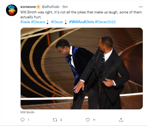 Celebrities, fans react to Will Smith slapping Chris Rock at the Oscars