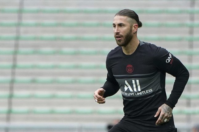 Pemain PSG, Sergio Ramos (c) AP Photo