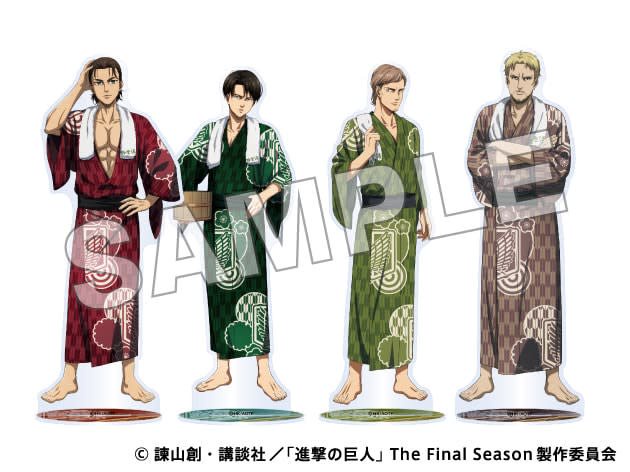 進撃の巨人 極楽湯コラボ第2弾 描き下ろしグッズからコラボ館内着 リヴァイの誕生ケーキまで展開 アニメ アニメ Opera News