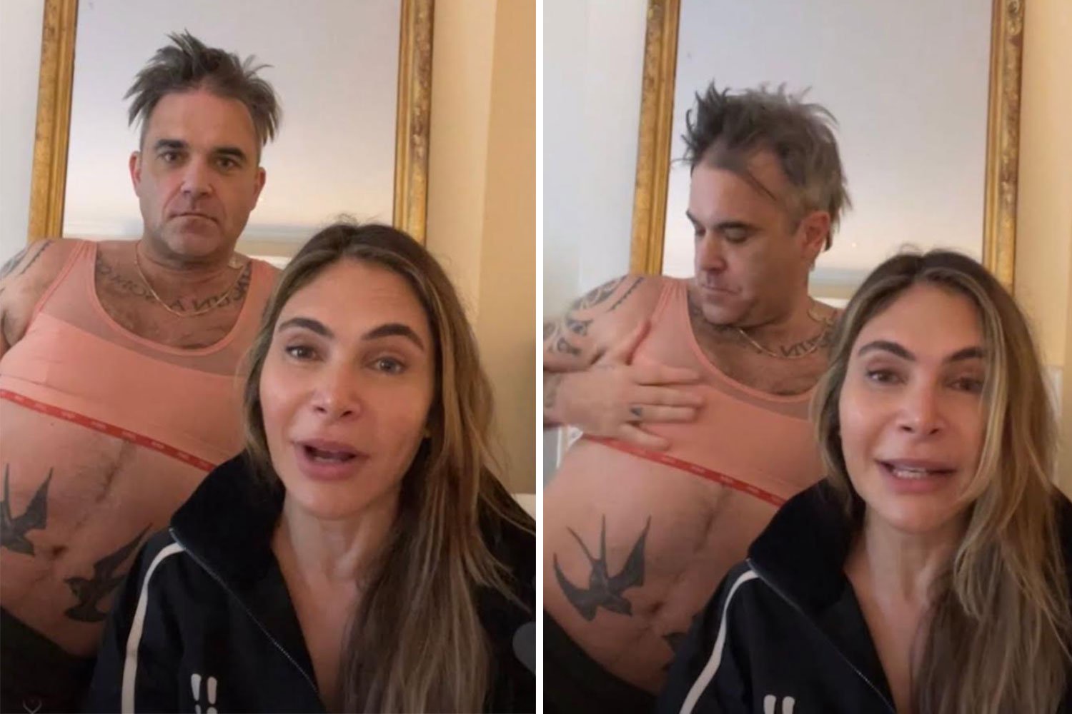 Robbie Williams will wear wife Aydas