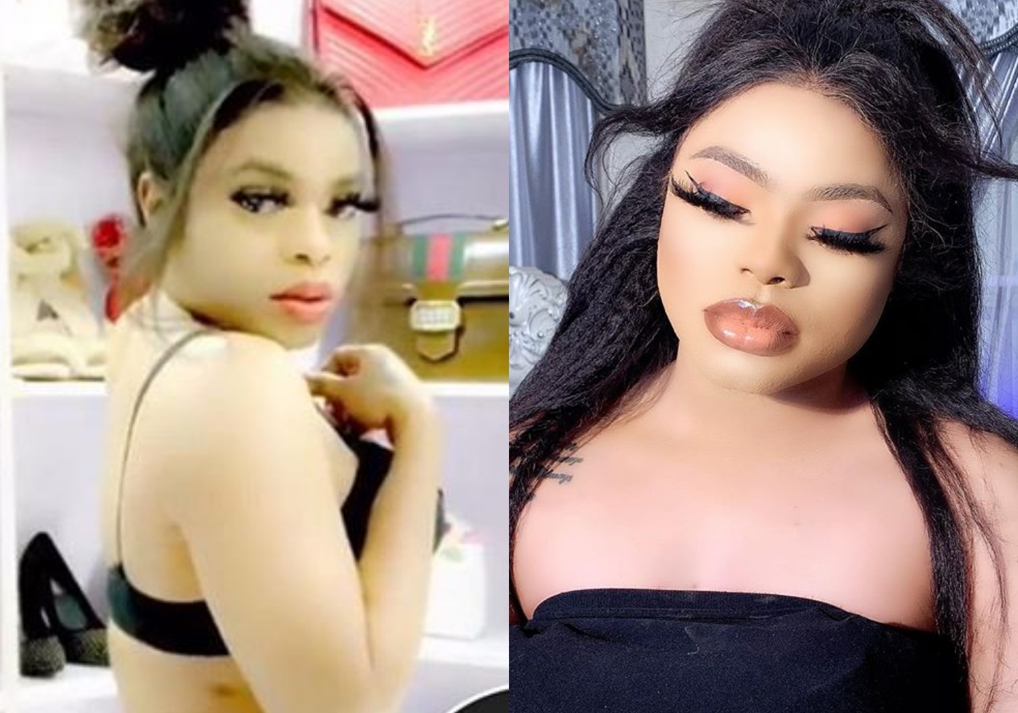 Bobrisky goes bikini, flaunts his ‘arse’ and ‘brezz’ in new sultry picture