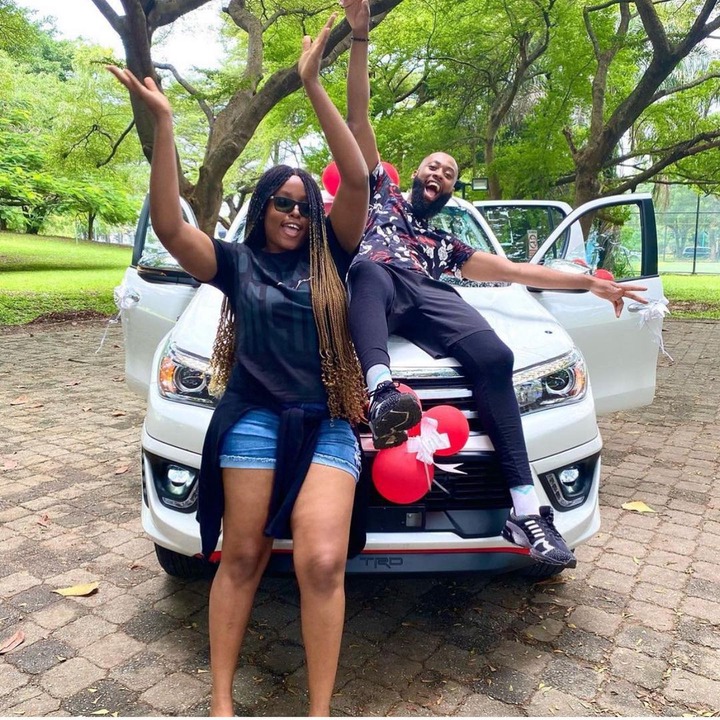 BBNaija lockdown star Tochi acquires a new SUV ride 