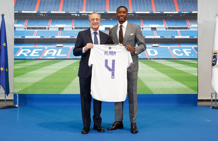 David Alaba unveiled as a Real Madrid player and handed No.4 shirt (Photos)
