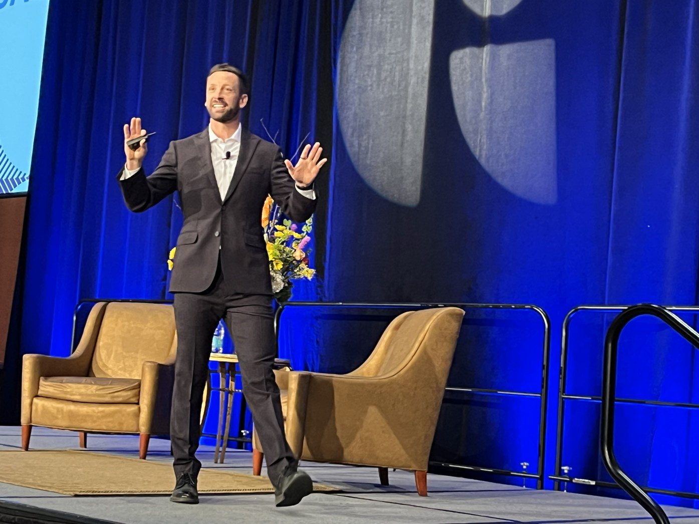 Brandon Wells addresses The Group real estate forecast event in January. (Ken Amundson/BizWest)