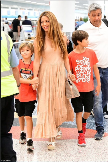 Singer Shakira steps out with her sons in Miami following tax fraud charges (photos)