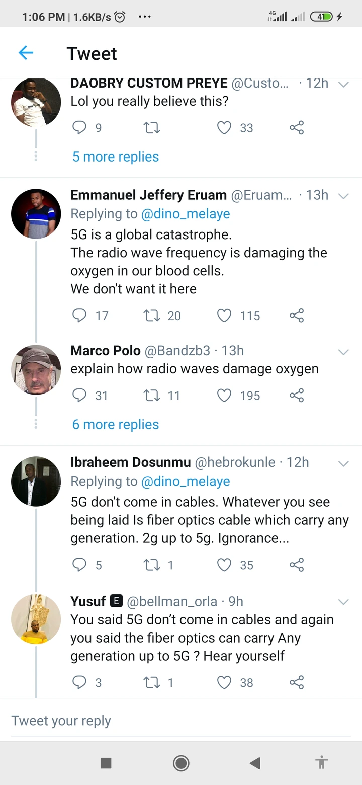 The Fact About 5G Network And COVID-19 According to Experts That Nigerians Need to Know