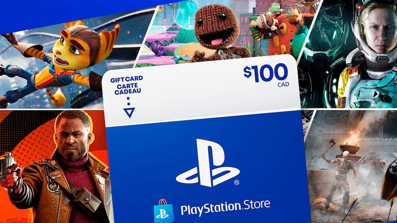 Rabais sur une carte-cadeau de 100$ PlayStation Store