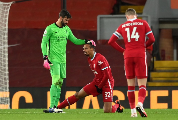 Joel Matip a major injury doubt for top-of-the-table clash with Man Utd as  Liverpool defender faces three weeks out