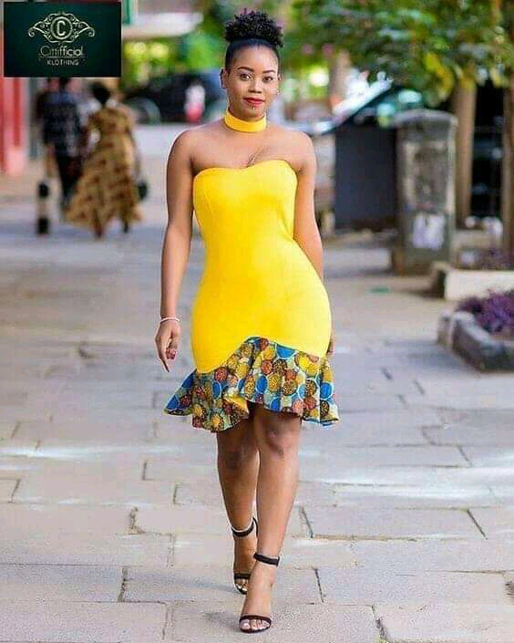 Take a look at this Ankara short gowns styles that you can try this season.(photos)