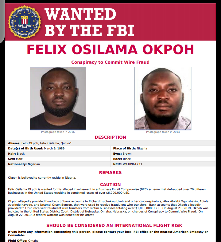 See 3 Igbos and 3 Yorubas Just Declared World's Most Wanted by FBI ...