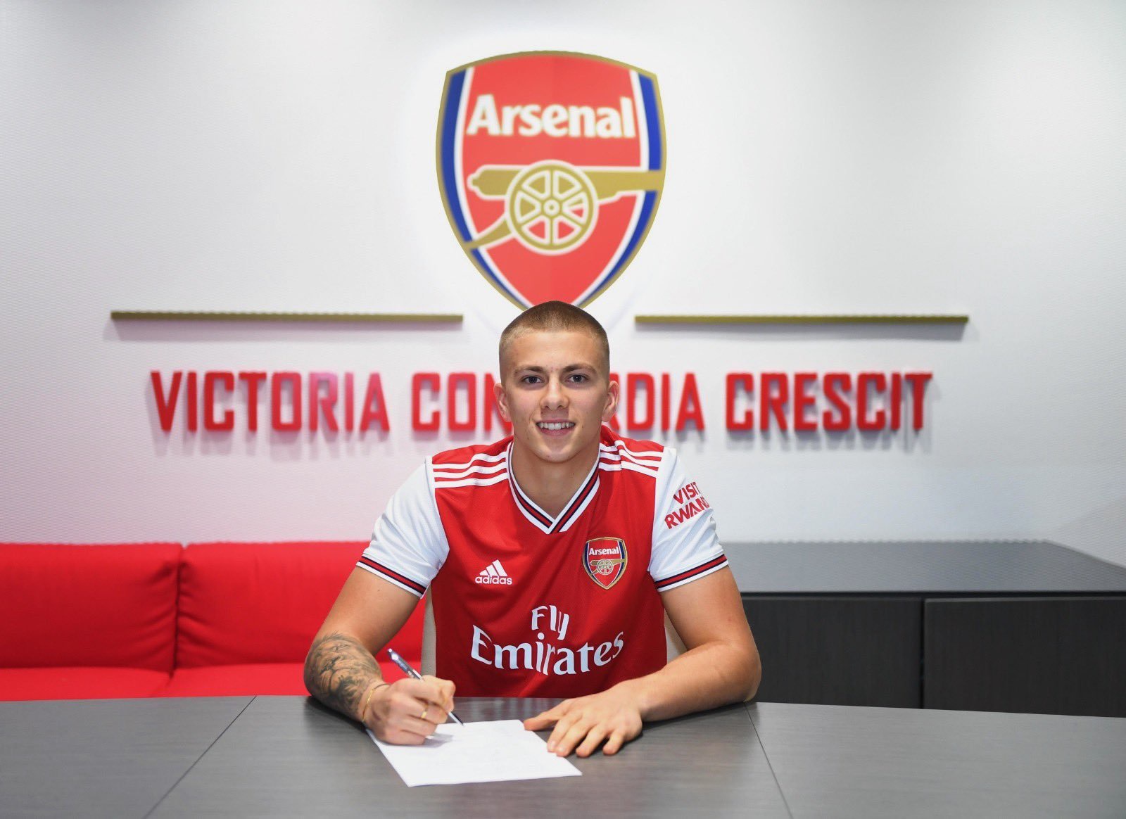  Harry Clarke has signed a new long-term contract at Arsenal