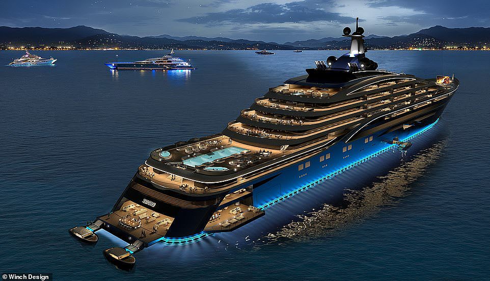 First look inside the world's largest yacht Renderings show stunning