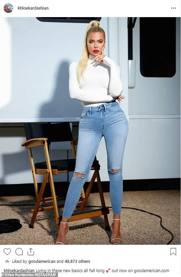 She's a hot mama! Khloe Kardashian proved she was a hot mama on Tuesday when she showcased her enviable hour-glass curves for her latest shoot for Good American
