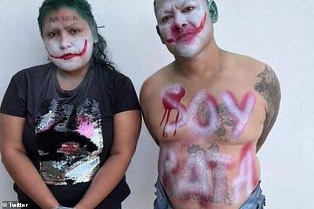Holy paint job, Batman! Mexican police find robbery suspects tied to  lamppost and their faces painted like the Joker by mystery vigilante -  Opera News