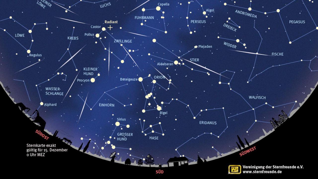 Tausende Sternschnuppen im Advent – die Geminiden kommen