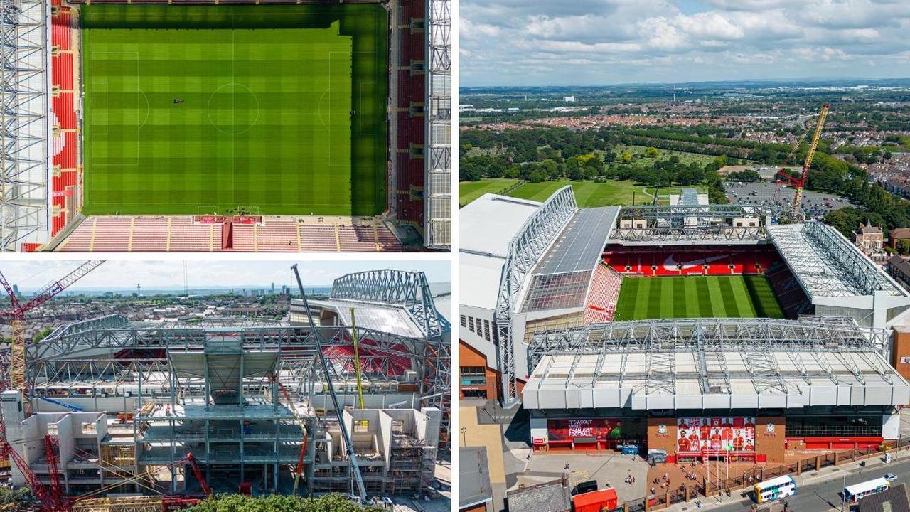 Stunning aerial footage shows Anfield expansion progress as Liverpool chief gives update