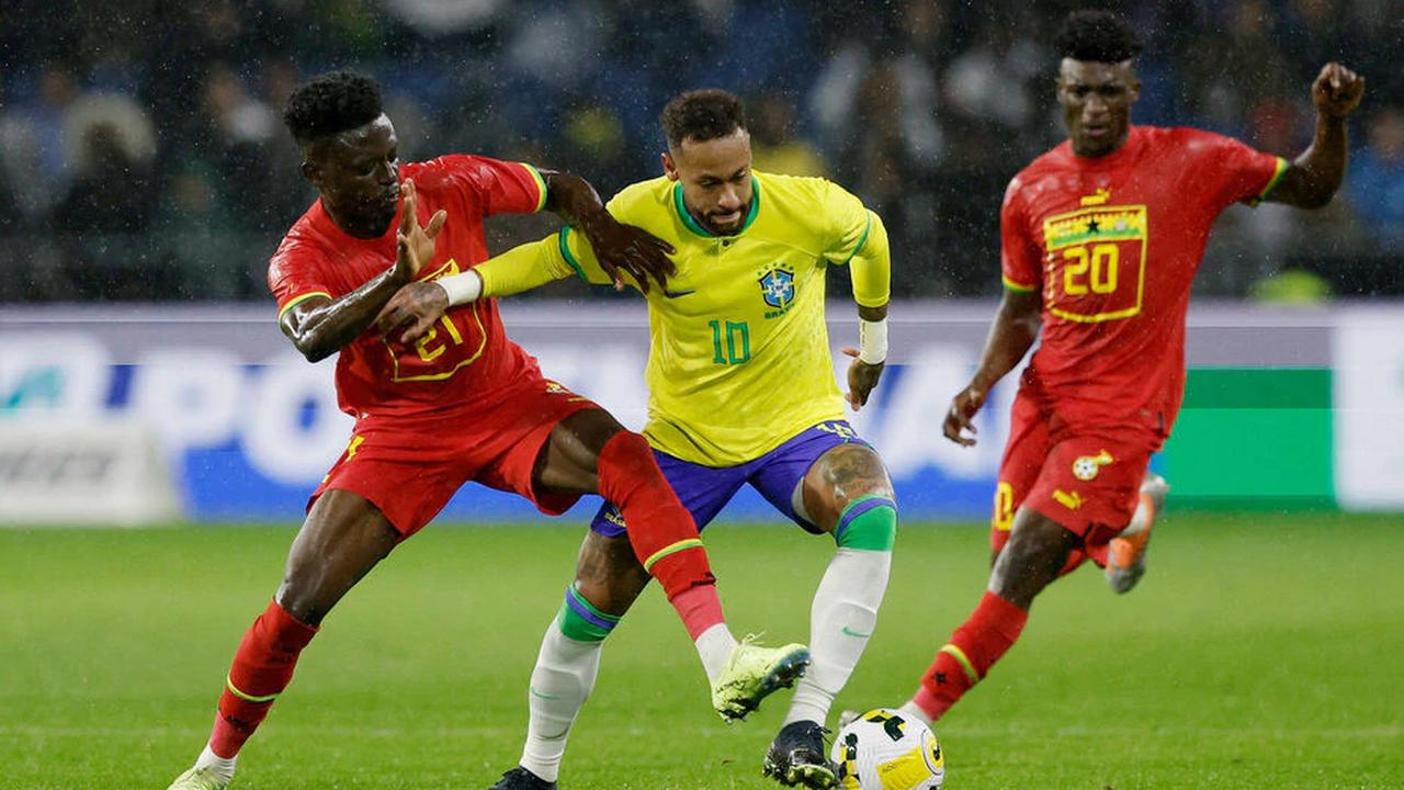 Football : le Brésil s’amuse contre le Ghana avec un grand Neymar