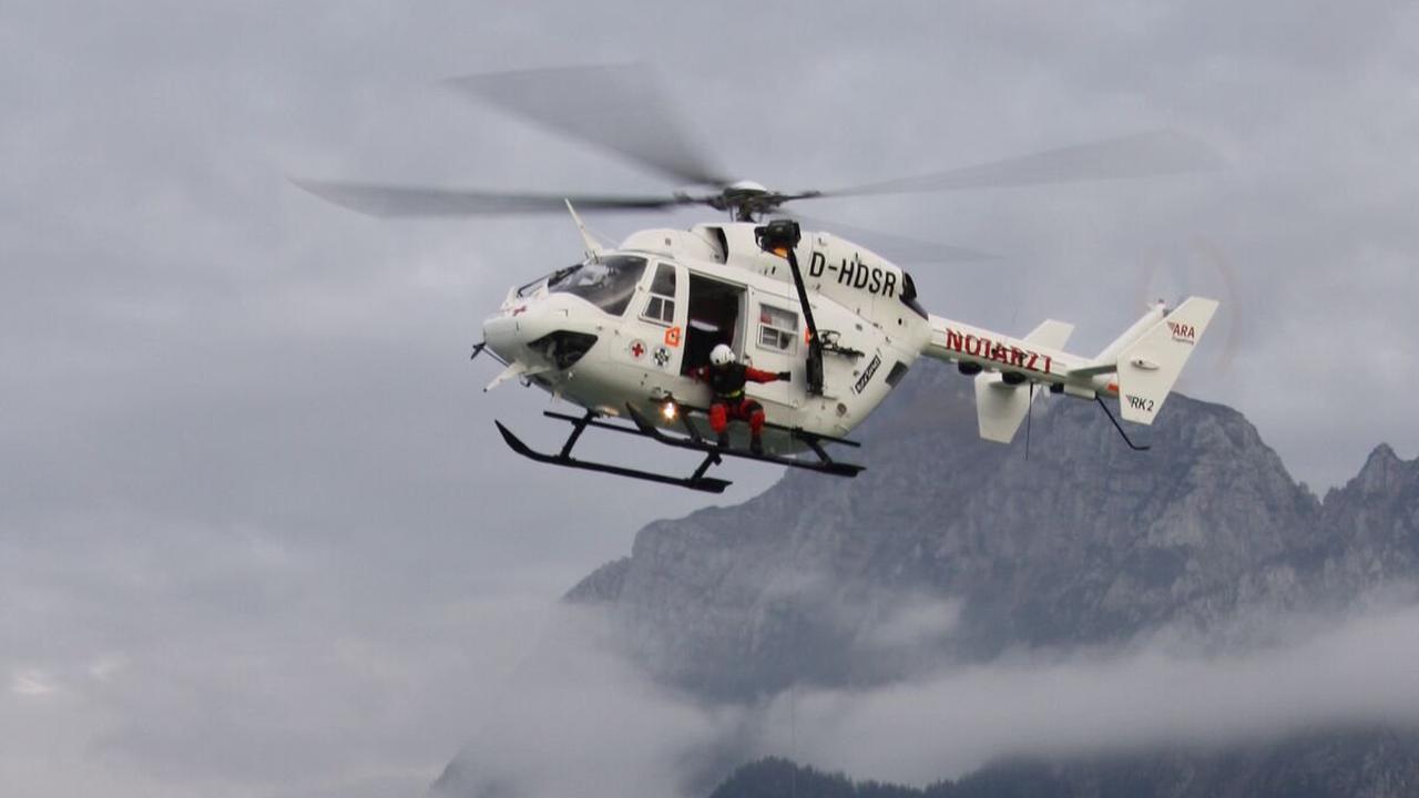 Griff gebrochen: Kletterer (38) nach Unfall an Seebenwand mit Hubschrauber geborgen