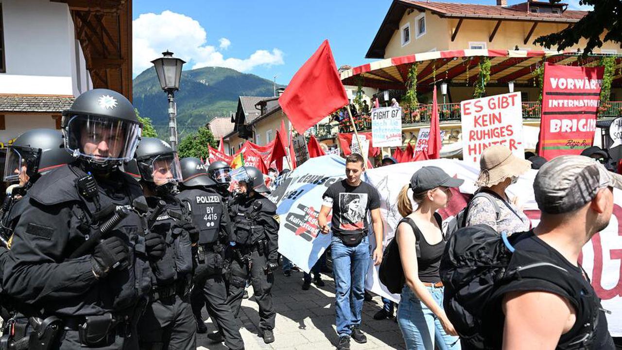 Demonstrationszug gegen G7 wieder am Ausgangsort angekommen