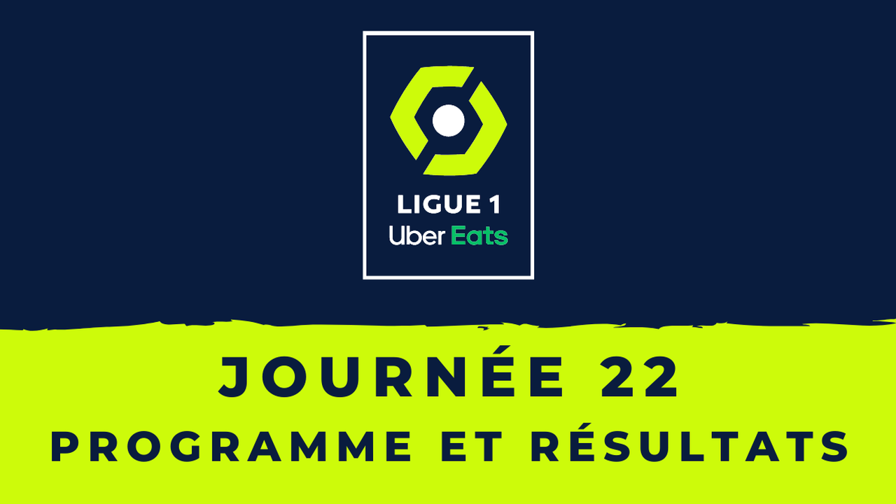 Calendrier Ligue 1 2021/2022 – 22ème journée : Programme TV et résultats