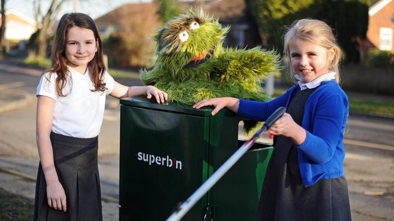 Doncaster pupils do their bit for the environment with a new 'Superbin'