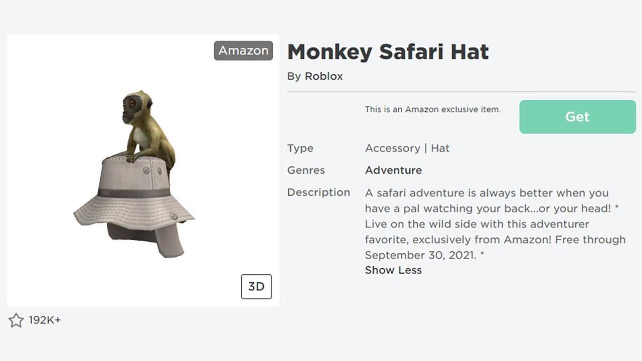 Roblox Game – How to get the Roblox Monkey Safari Hat on PC for free