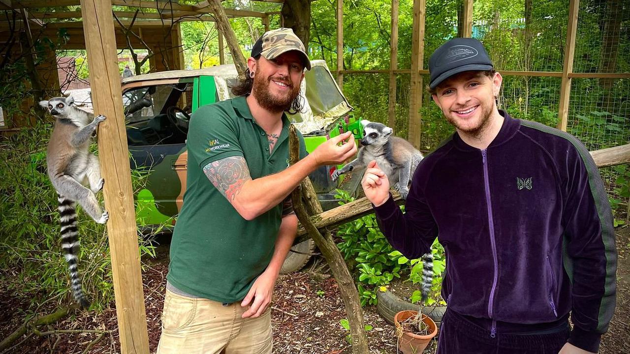 Music star Tom Grennan spotted at Exotic Zoo in Telford